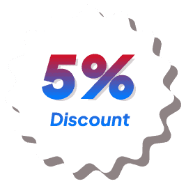 5% discount banner