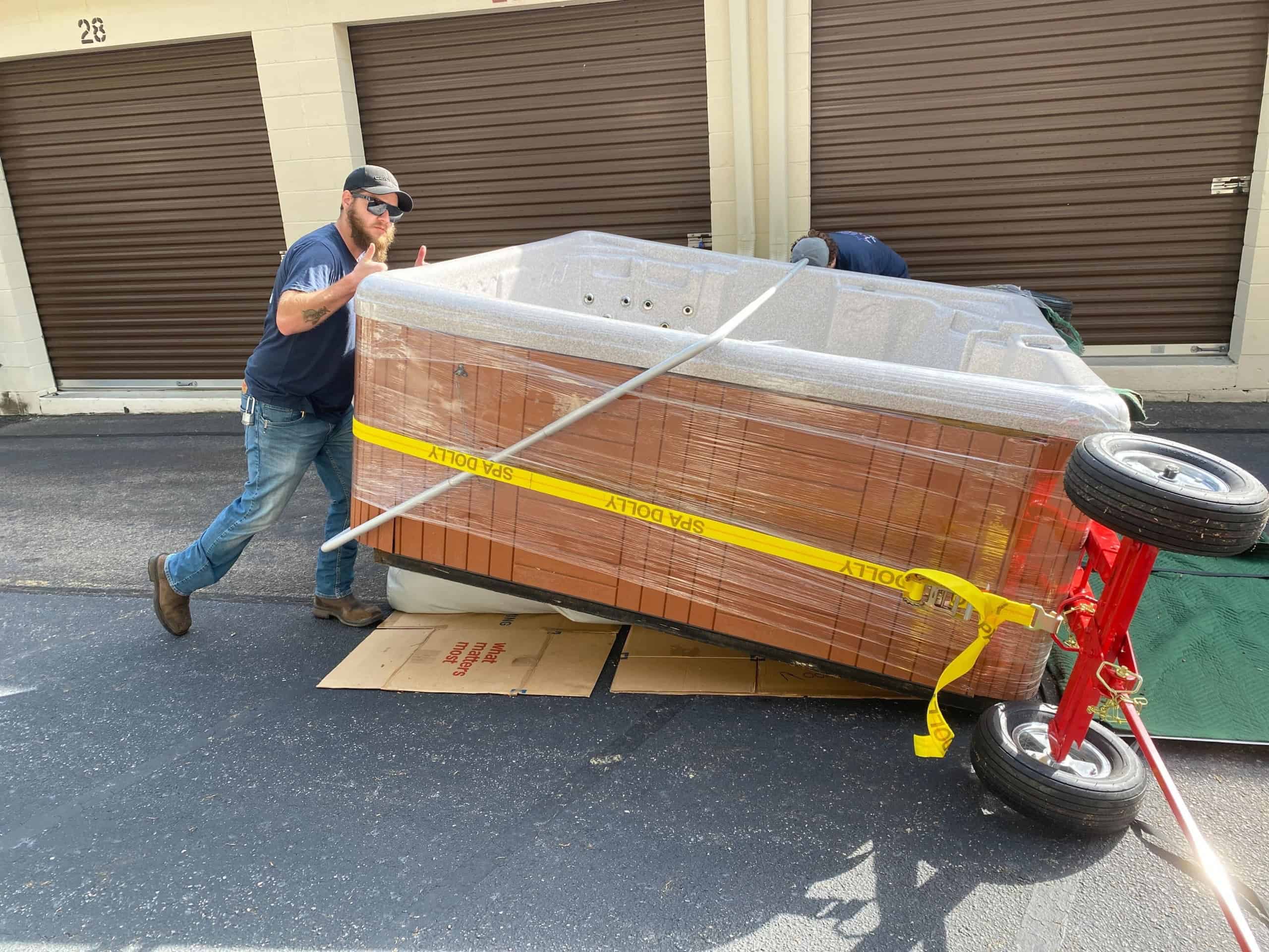 hot tub movers